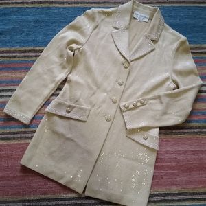 ST JOHN Evening Cream Shimmer Blazer